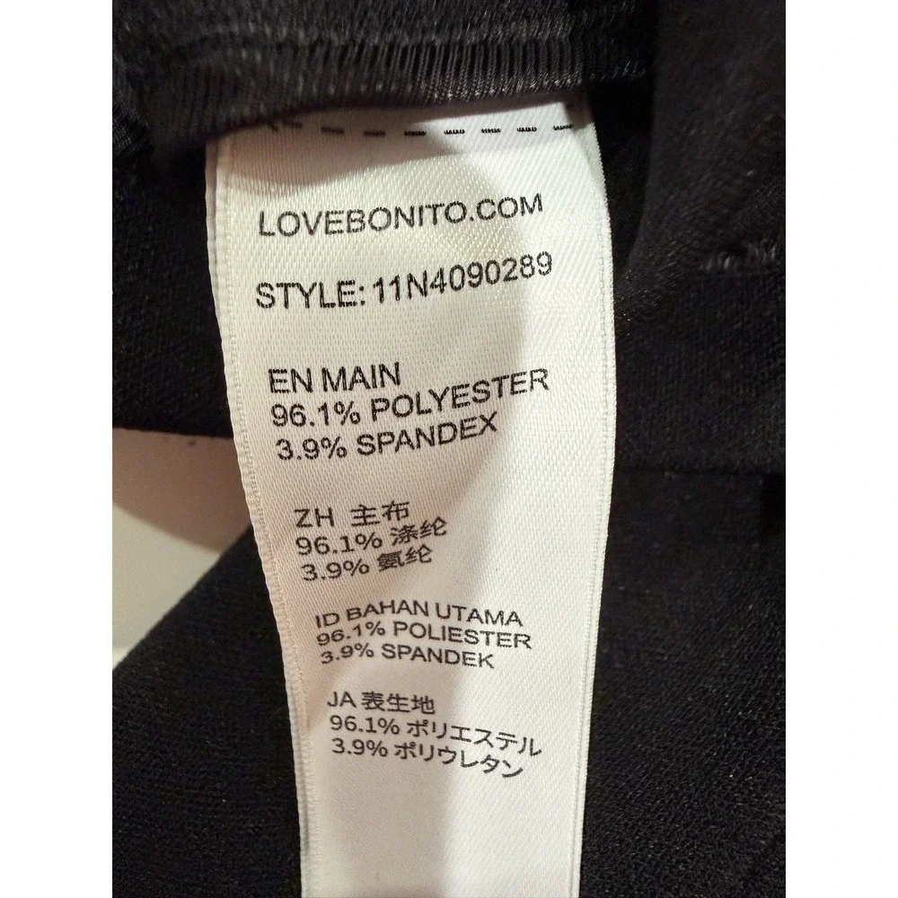 Love Bonito Women Black Long Sleeve Cropped Blazer Jacket Size US 0 XXS